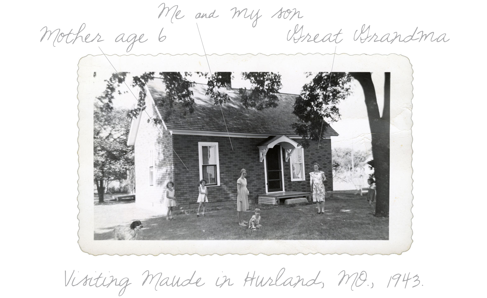  Visiting Hurdland House, 1943